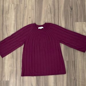 Ann Taylor Flair Sleeve Sweater Top - Super soft!